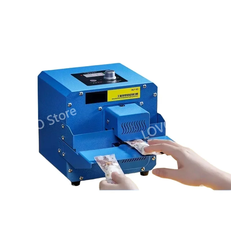 220V/110V Commercial Heat Bag Sealing Machine Fully Automatic Package Sealer s Thermal Plastic Food  Closure Candy Packing