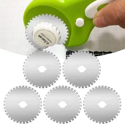 5 Pack 45mm Rotary Dotted Line Cutter Blades SKS-7 8mm Buraco Para Fiskar Olfa Papel Crochet Edge Perfurando Papel Ferramenta de Mão