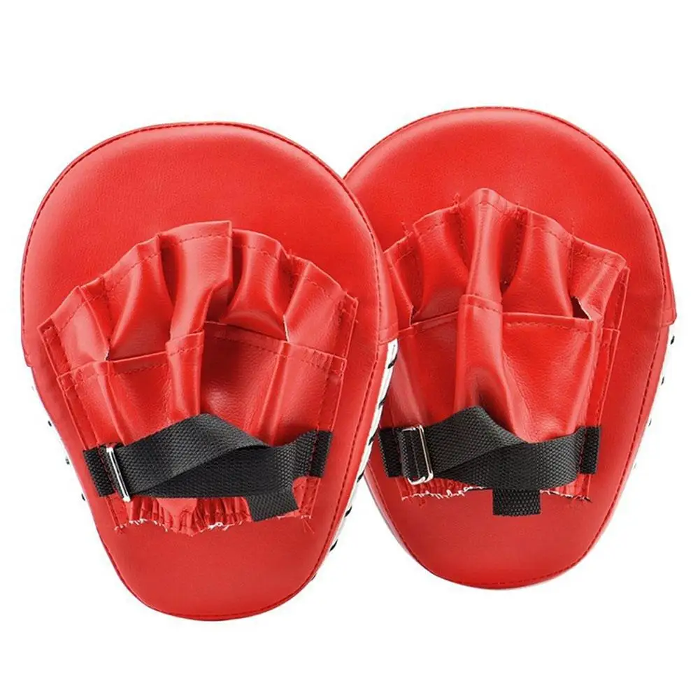 1 PC Curved Boxing Hand Target Kick Boxing Gloves Pad Thai Kick Sanda Free Fight Karate Training Thickened PU Hand Target