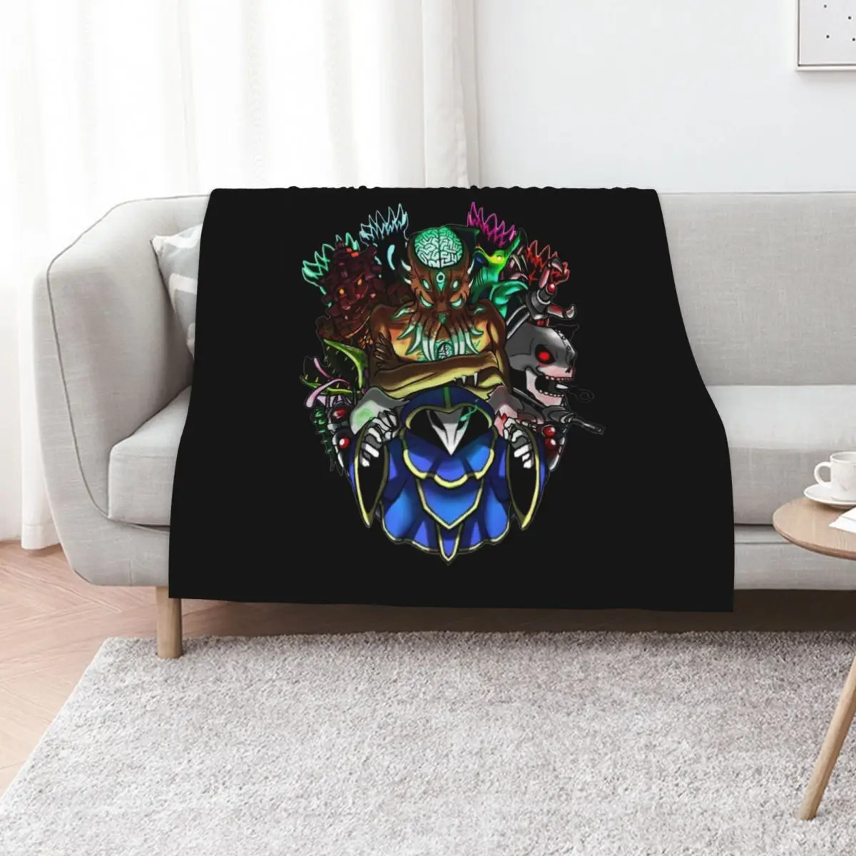 Terraria Game Funny Design Throw Blanket Soft Picnic Blankets For Sofas Furrys Plaid on the sofa manga Blankets