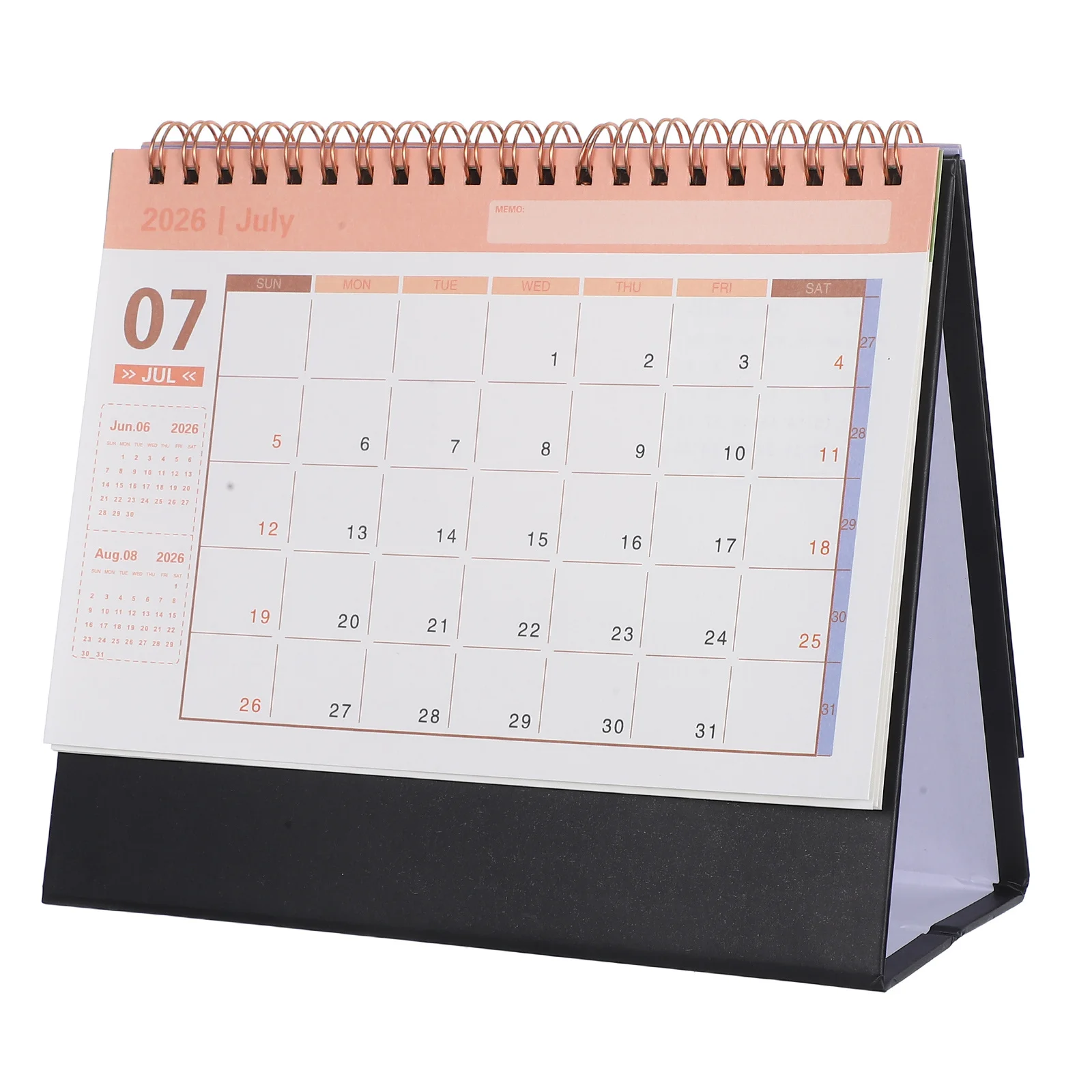 

2025-2026 Small Desk Calendar Mini Desktop Monthly Planner Stand Up Flip Practical Favor Gift Home Office School