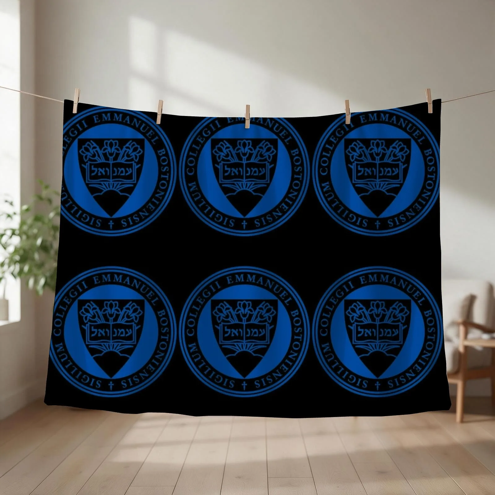 Emmanuel College classic logos Throw Blanket for sofa Custom For Sofa Thin Retros Blankets