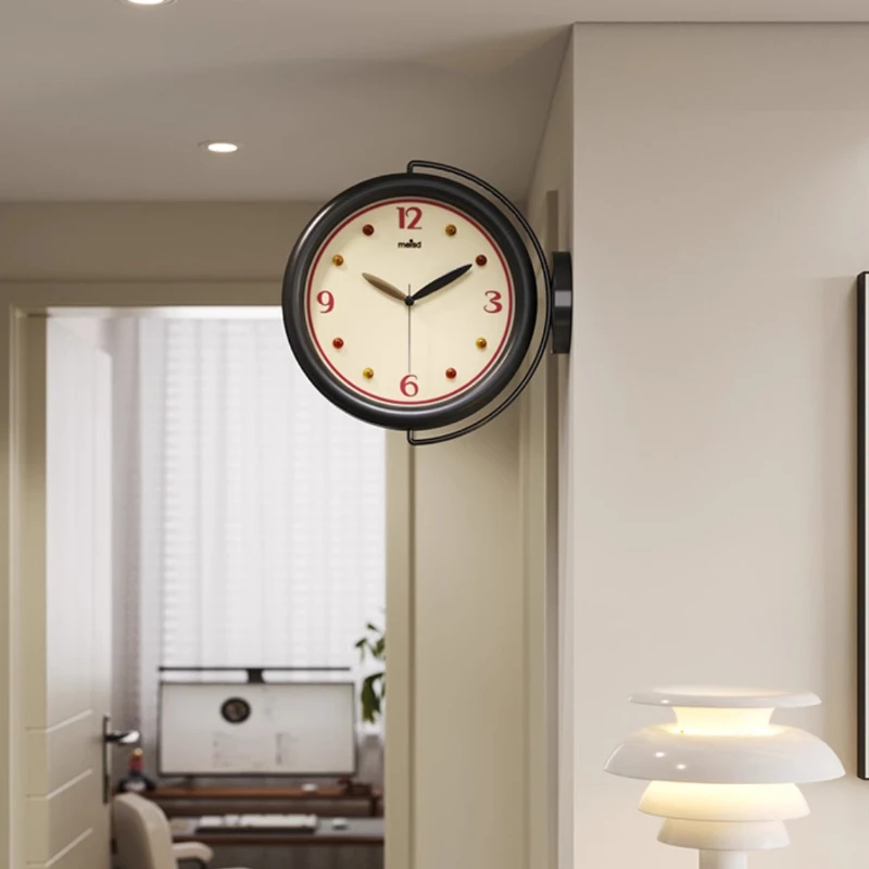 High Quality Design Wall Clock Unique Silent Nordic Retro Home Wall Clock Living Room Horloge Murale House Decor Accessories