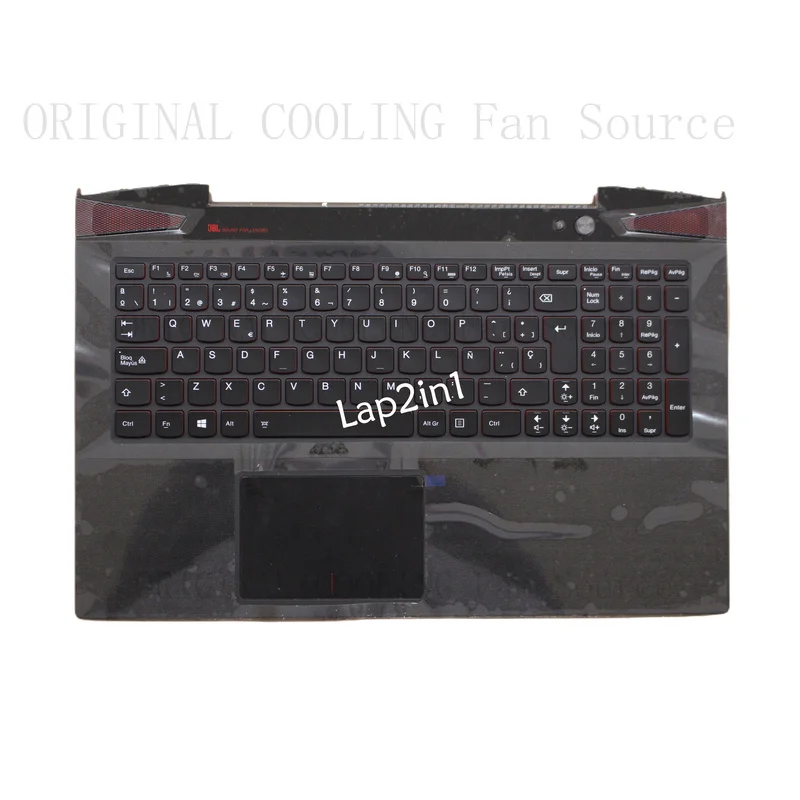 R+  FOR Lenovo IdeaPad Y50-70 PALMREST COVER SPANISH BACKLIT KEYBOARD 5CB0F78836