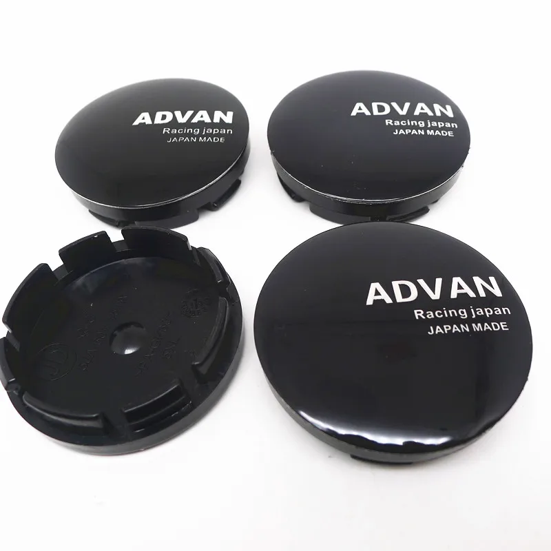 4pcs/set Universal 60mm ADVAN Racing Emblem Car Wheel Center Cap Hub Covers Badge For Audi Mercedes Benz Infiniti Honda KIA