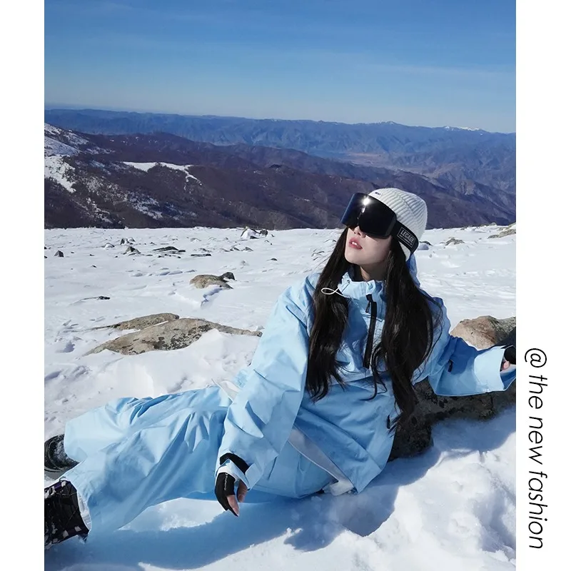 Waterdichte en thermische skipakset voor dames en heren - Wintersnowboardjas en -broek