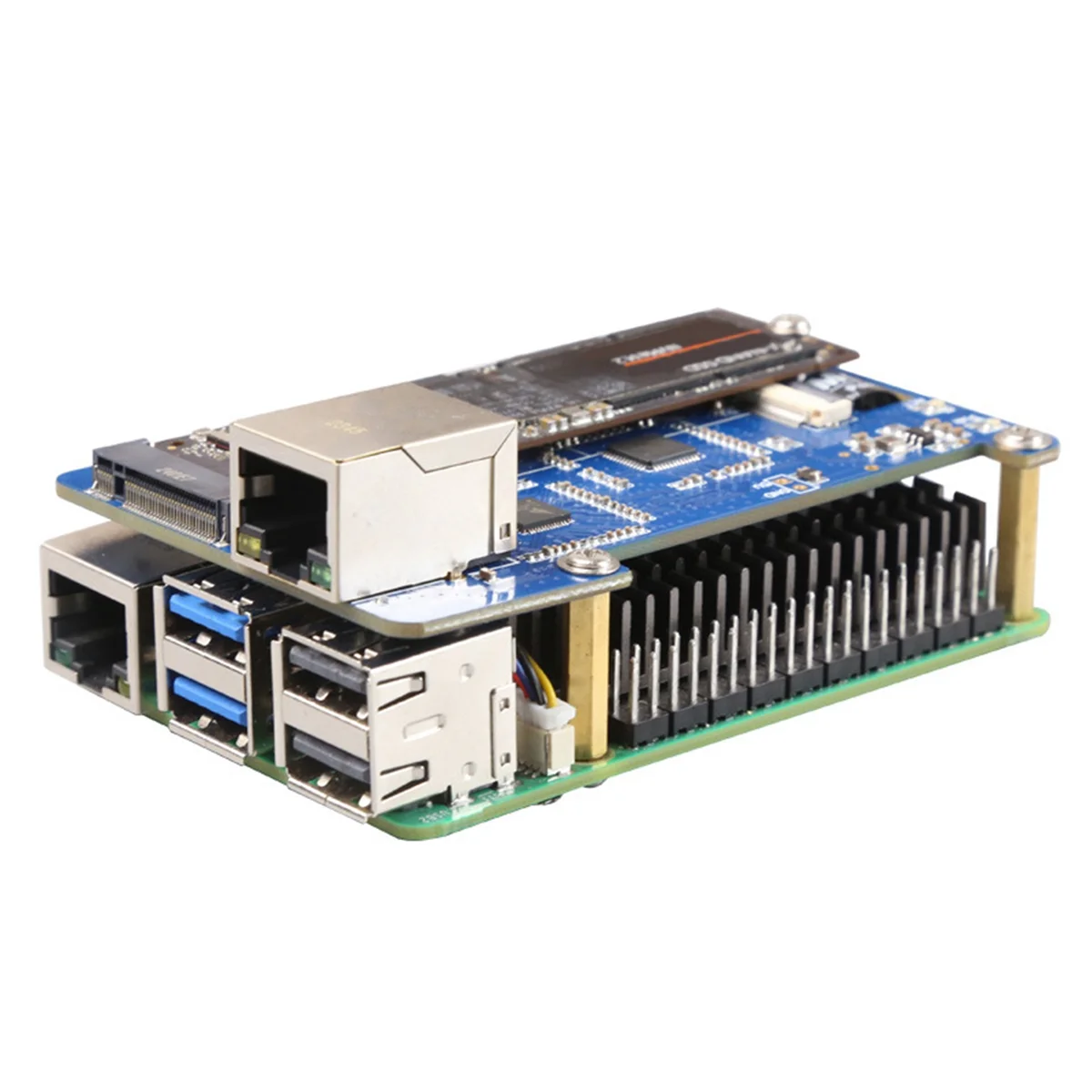 N35R_DU MPS2.5G для Raspberry Pi 5 SSD PCIE-NVME + 2,5G ETH Шляпа RTL8125
