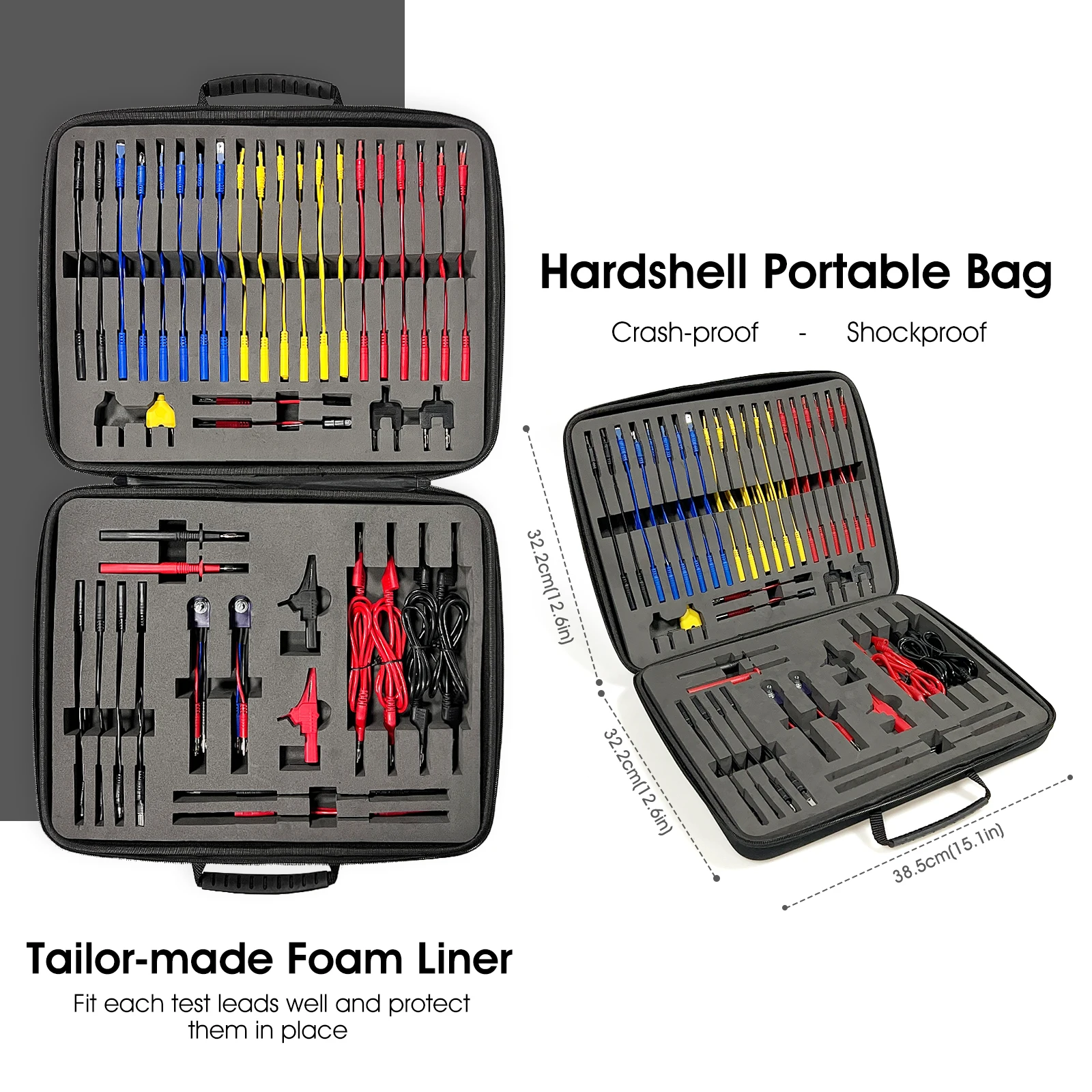 

Automotive Testing Prefessional Test Lead Kit-Comprehensive Variety of Test Leads Specially Designed for In-Depth