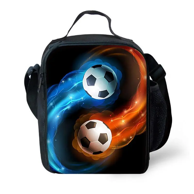 Football Sports Competition Child Insulated Large Capacity Bag Boy Girl Student Outdoor Picnic Resuable Thermal Cooler Lunch Box