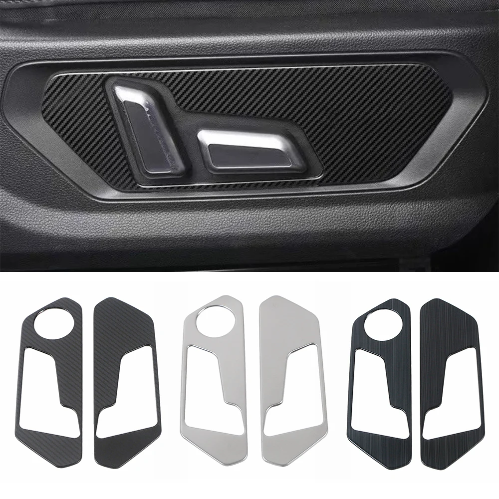 for Haval F7 2nd Gen 2024-2026 Front Seat Adjustment Switch Button Panel Trim Interior Refit Decoration Stainless Steel Sticker