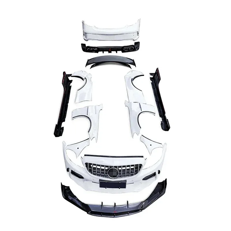 

2017-2019 Hot Selling Body Kit For C Coupe Auto Parts Carbon Fiber Side Skirts Leaf Plate Widebody Wheel Arc
