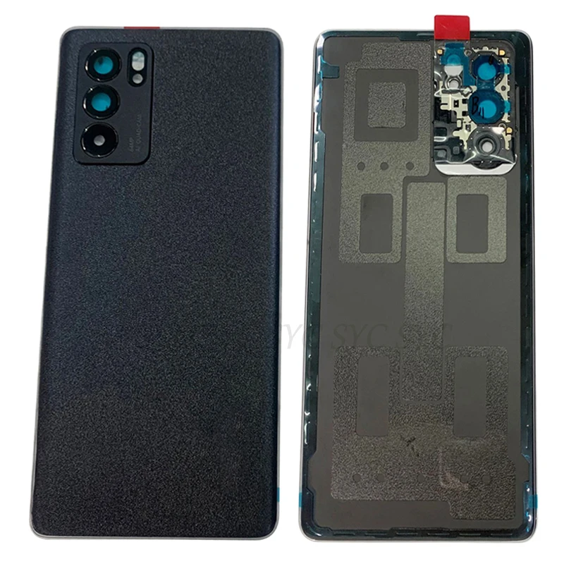 Back Cover Rear Door Case Housing For OPPO Reno 6 Pro 5G Battery Cover with Camera Lens Repair Parts