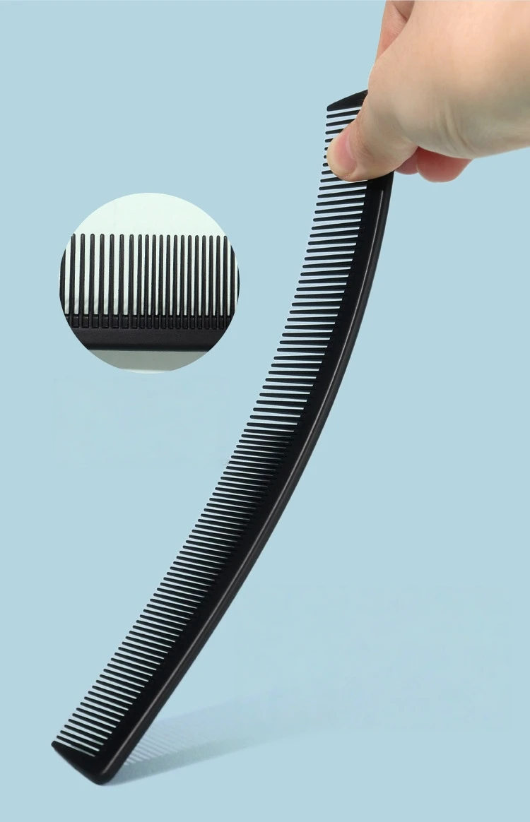 Carbon Faser Haar Schneiden Kamm Coiffeur Professionelle Barber Kämme Hohe Temperatur Widerstand Friseur Friseur Pinsel – Detail 15