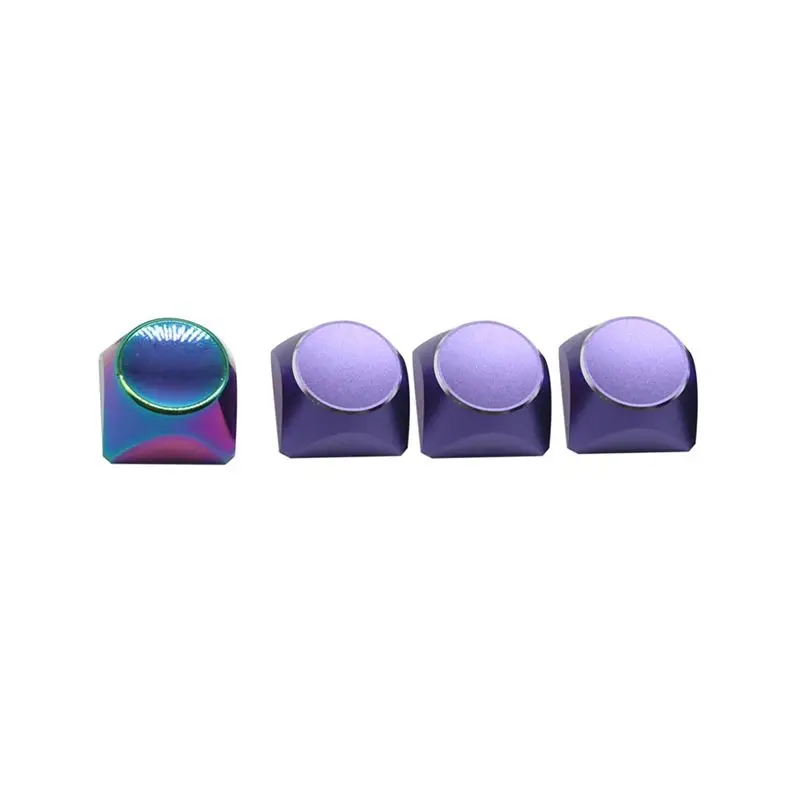A29F-5Pcs Aluminum Alloy Metal Keyboard Cap Color Mechanical Keyboard Universal ESC Personality Keycap With Metal Key Puller