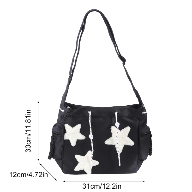 Large Capacity Crossbody Bag for Women Star Pattern Shoulder Bag Bag