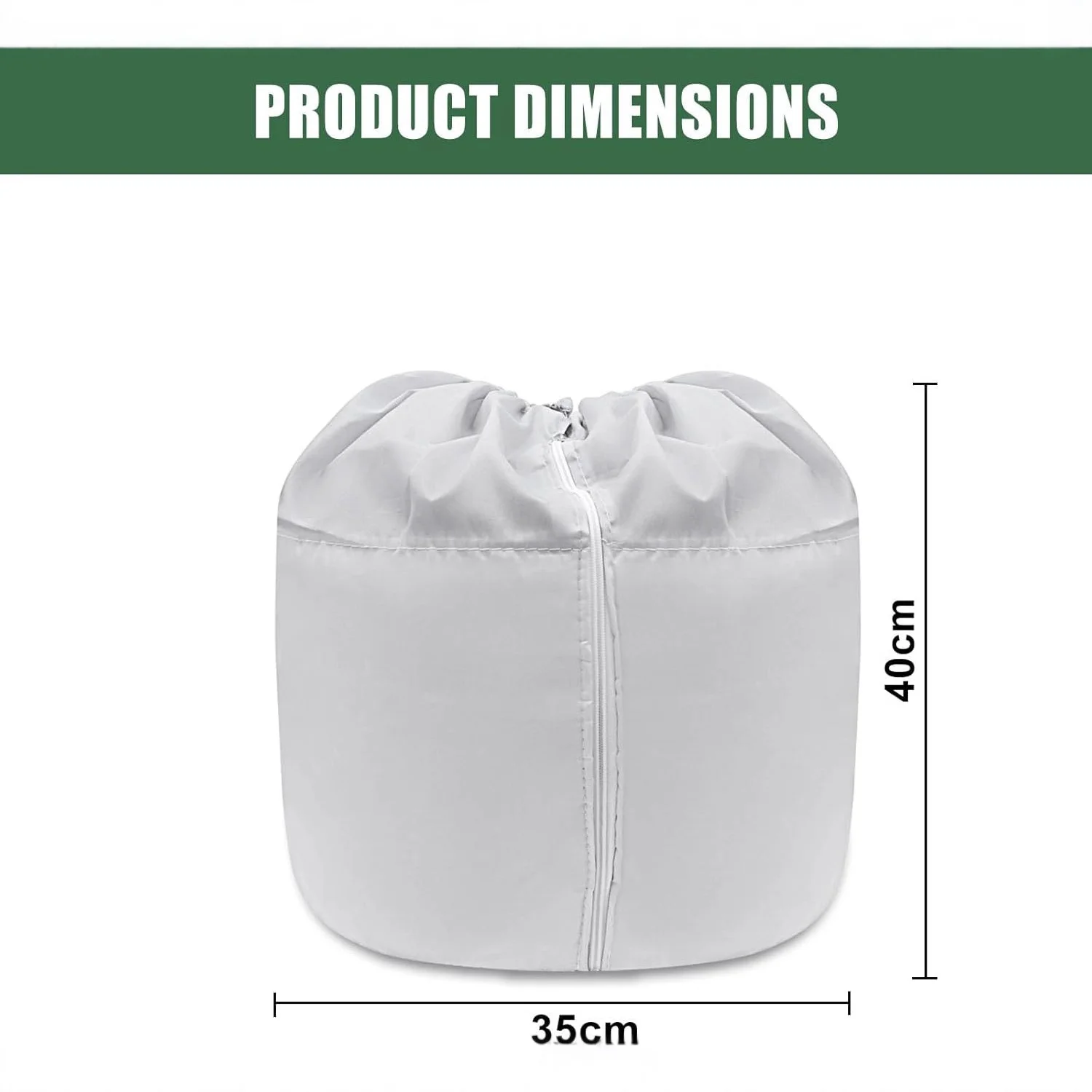 Pack of 2 Thermal Pot Protectors with Drawstring, Thermal Pot Protection for Plants, Insulated Plant Cover, for Frost Protection