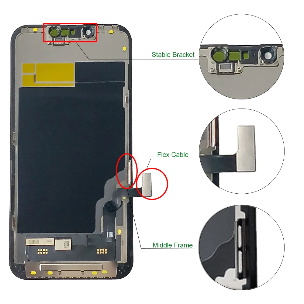 AAA INCELL A2636 A2638 A2639 A2640 A2483 Premium LCD Für iPhone 13 LCD Display Touchscreen Digitizer Montage Ersatz