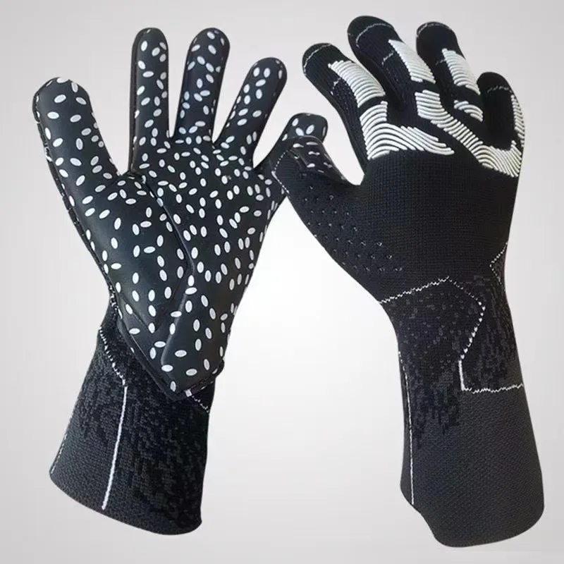 Luvas de goleiro profissional luvas de goleiro de futebol luvas de futebol com apertos de palma de látex antiderrapante para adultos e crianças futebol