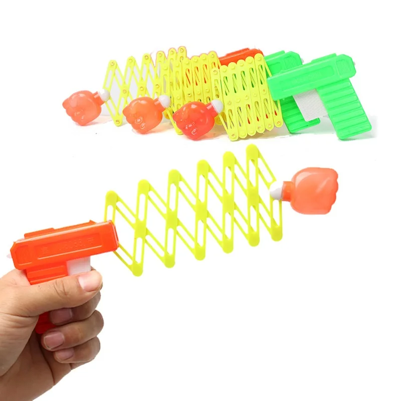 Classic Telescopic Fist Stunt Toy Gun Funny Children Kids Party Holiday Gift Supplies Elastic Telescopic Fist Toy Children  Gun