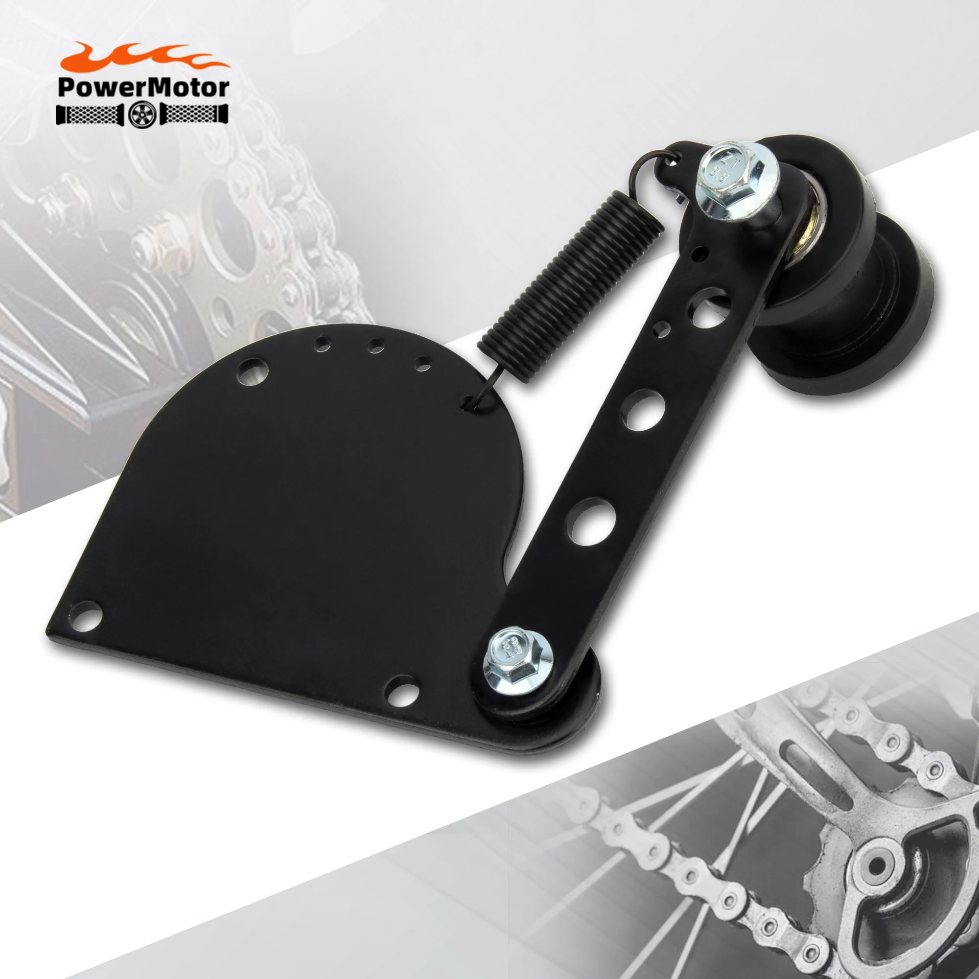 Motorcycle Chain Adjuster Tensioner Durable Professional Black Practical For 49cc 66cc 80cc 2 Stroke Engine Engine Motorized Bik