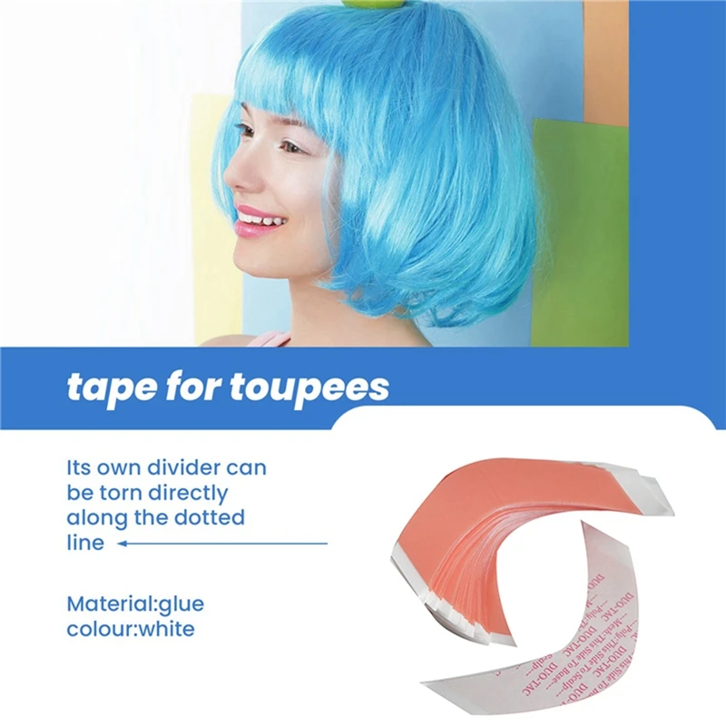 

36Pcs/Bag Super Strong Duo-Tac Lace Wig Tape Adhesive Extended Hair Tape Hold Hair System Tape For Toupee Lace Wigs Film