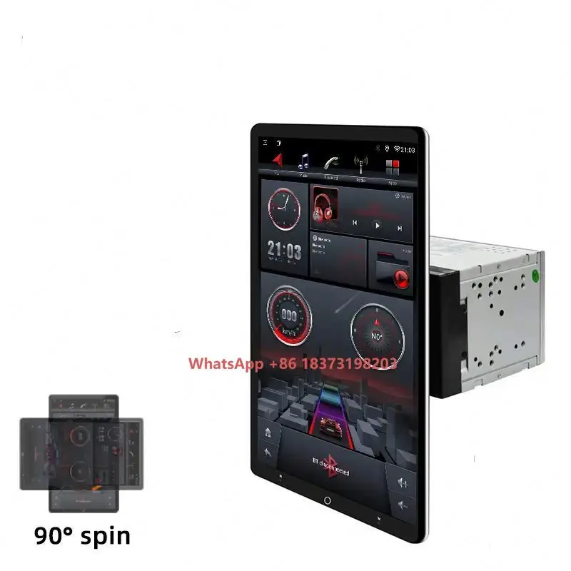 Rotation Android Car Radio Multimedia Player GPS Navigation 13.3 Inch Car Audio Stereo AHD Camera