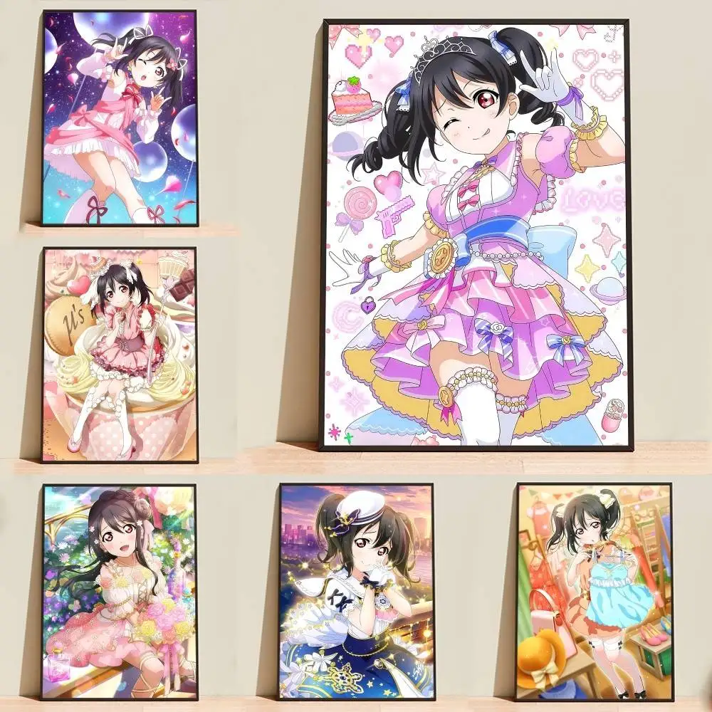 US-Muse N-Nico School Idol Project Poster Self-adhesive Waterproof Paper Sticker Coffee House Bar Room Wall Decor