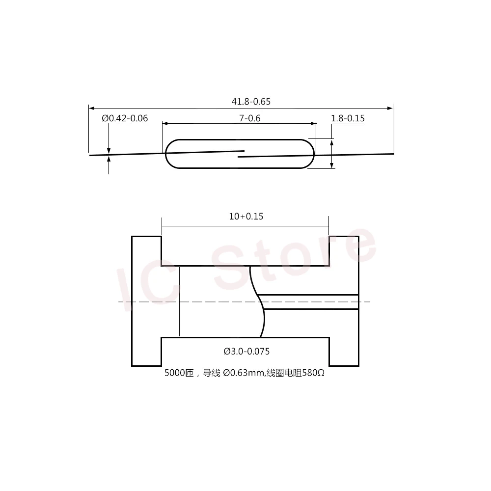 5/10PCS Reed Schalter Magnetische Schalter Sensor MKA07101 MKA10110 Y213 MMKA17101 GPS-11A GPS-14A GPS-14B NO NC Normalerweise Offen Geschlossen – Detail 10
