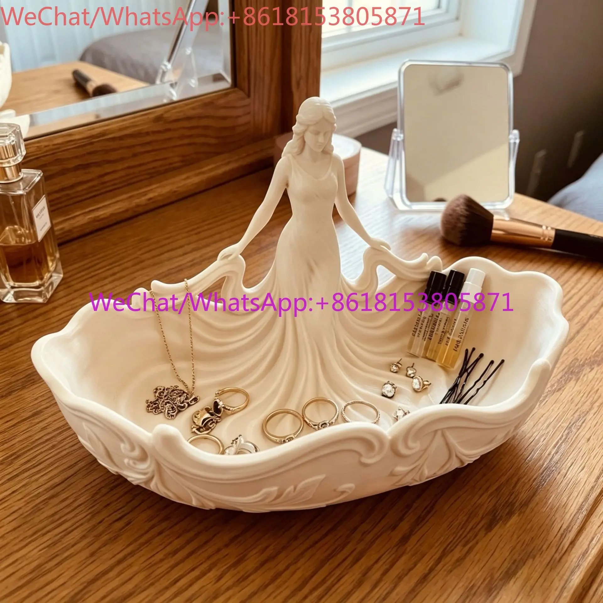 Jewelry storage tray decoration home desktop ornament entrance decoration elegant woman