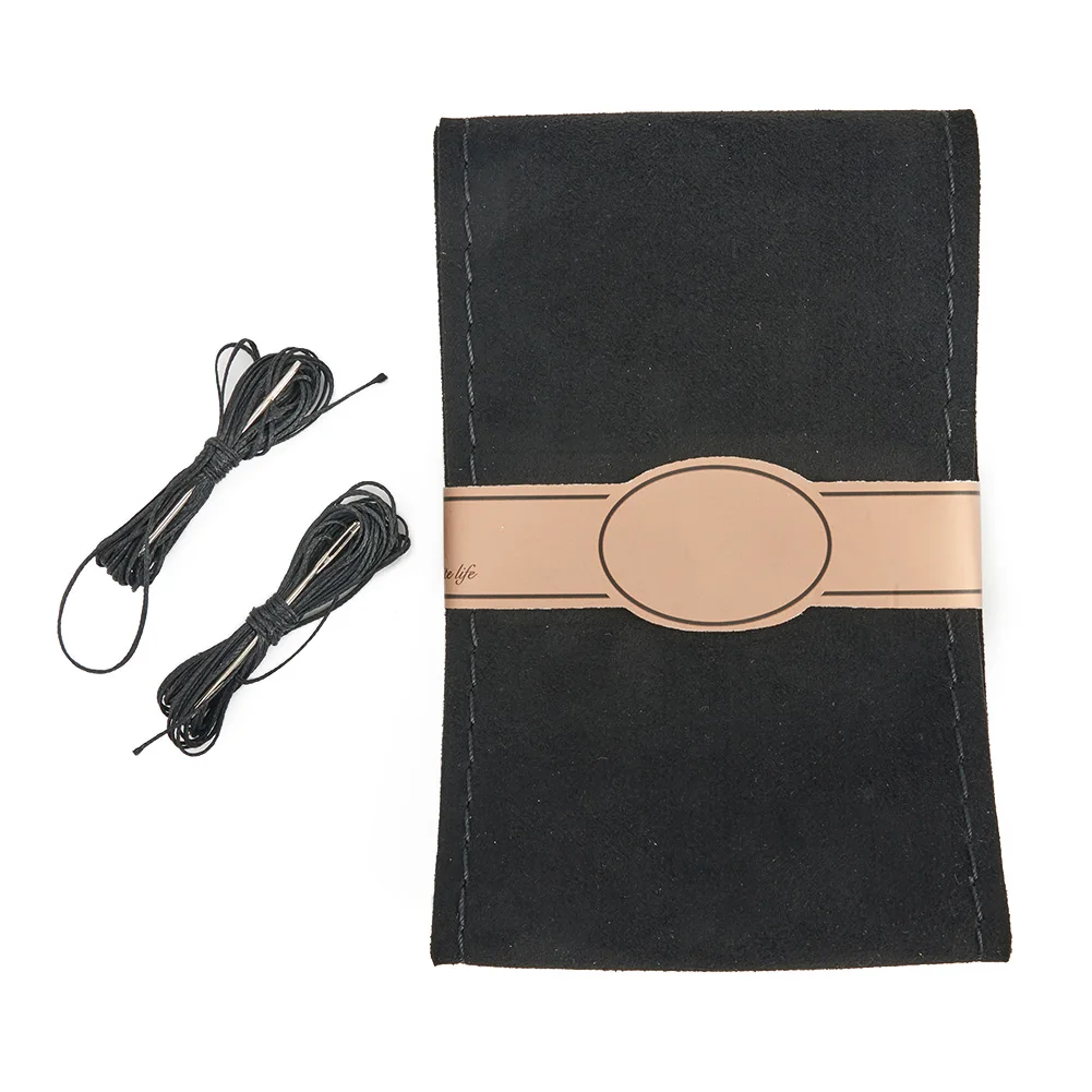 

Luxurious DIY Soft Suede Steering Wheel Cover Designed for Cars with Standard Size Wheels of 14 5 to 15 Inches