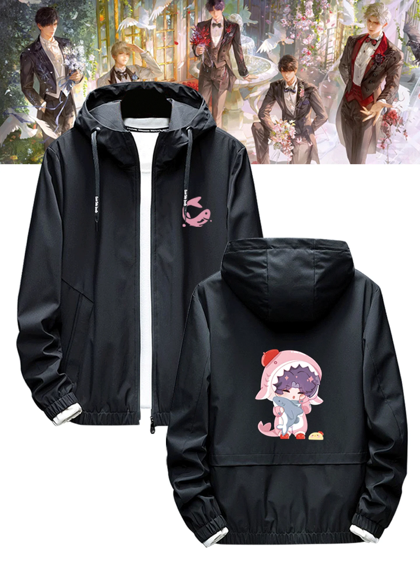 

Куртка с длинными рукавами Love and Deepspace Sylus Rafayel Zayne, пальто унисекс, толстовка с капюшоном, топ, карнавальный костюм, подарок на Хэллоуин