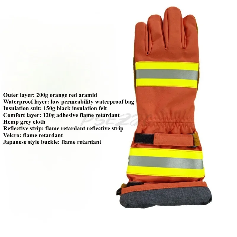 Portable Forest Fire Gloves Outdoor Fire Gloves Flame Retardant Firefighting Forest Gloves