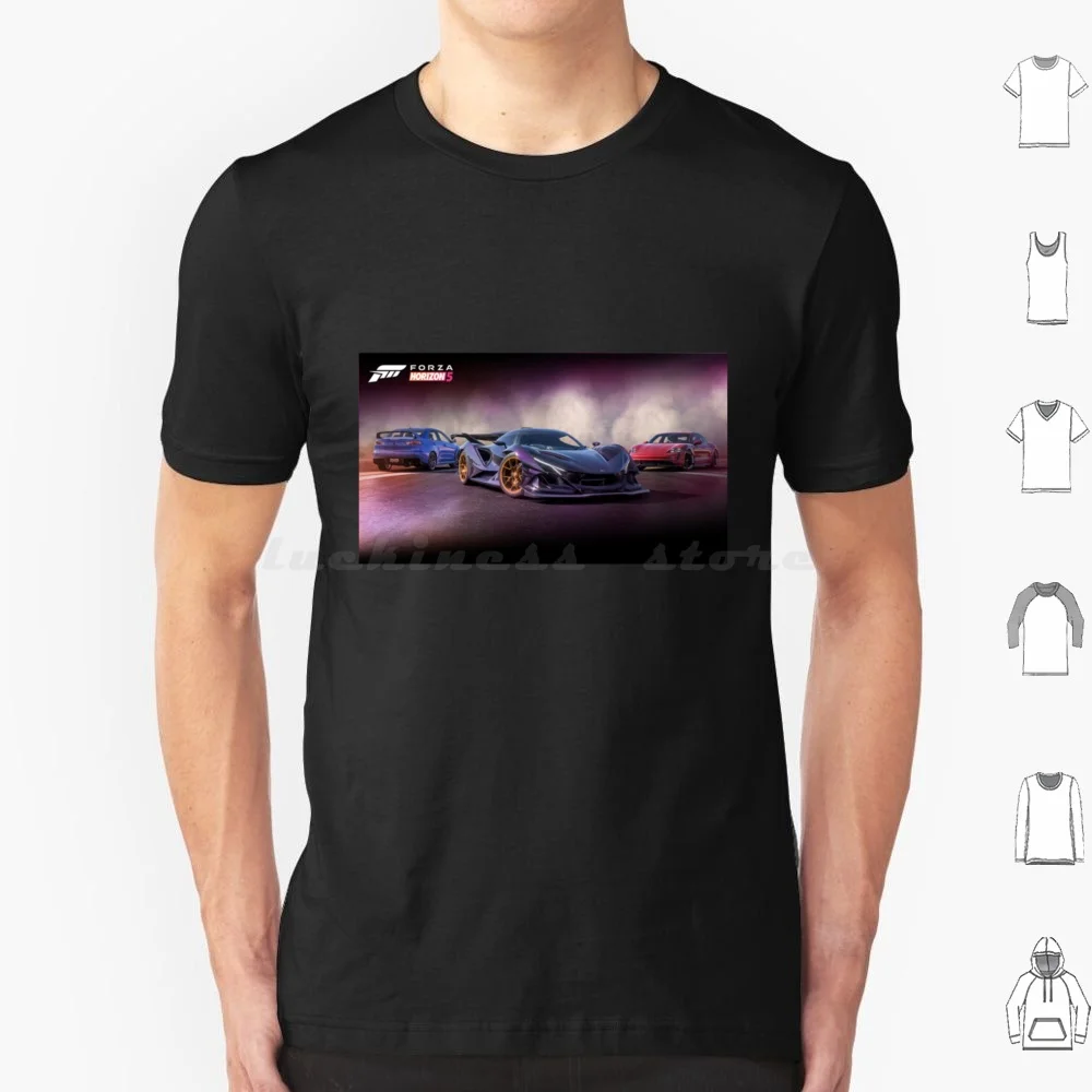 Horizon 5 T Shirt Cotton Men Women DIY Print Horizon Cars Racing Horizon Game Horizon 5 Video Games Motorsport Motorsport Car