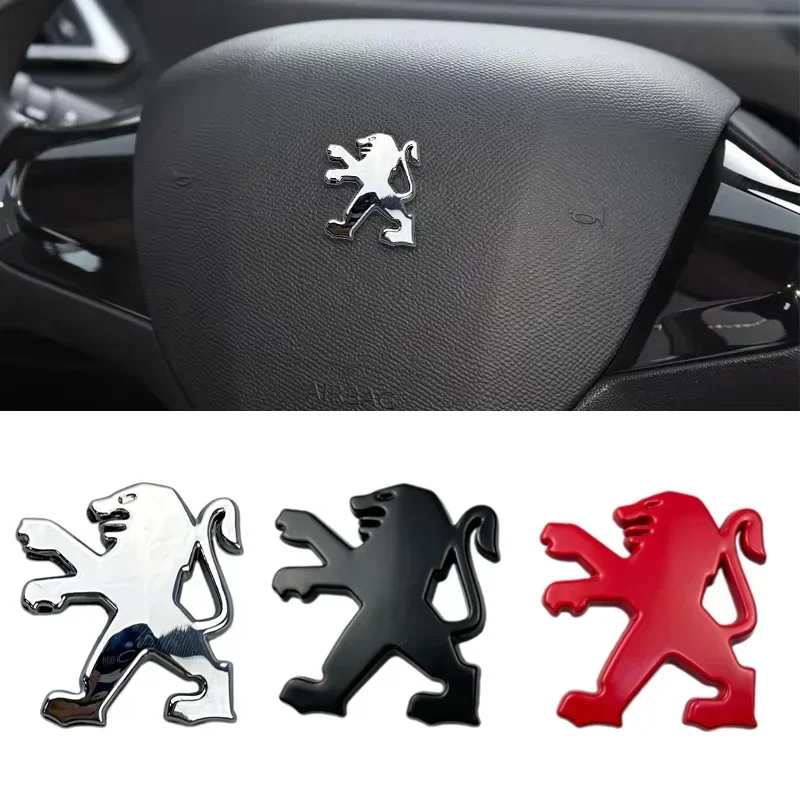 

Наклейка из металлического сплава, центральный значок на руль автомобиля для Peugeot 508 308 307 408 208 3008 2008 3008 5008, внутренняя эмблема, аксессуары