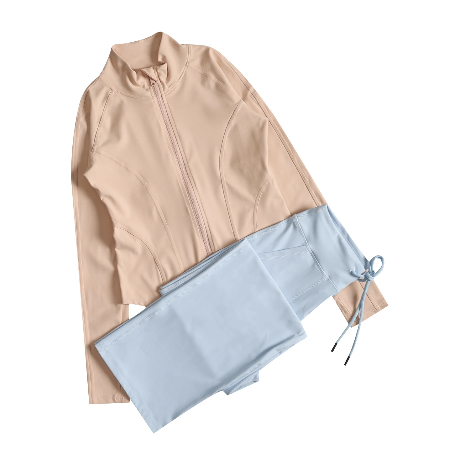 秋と冬の女性用ヨガウェアセット、高級朝ランニングワークアウトフィットネスウェア、ファッショナブルな痩身効果