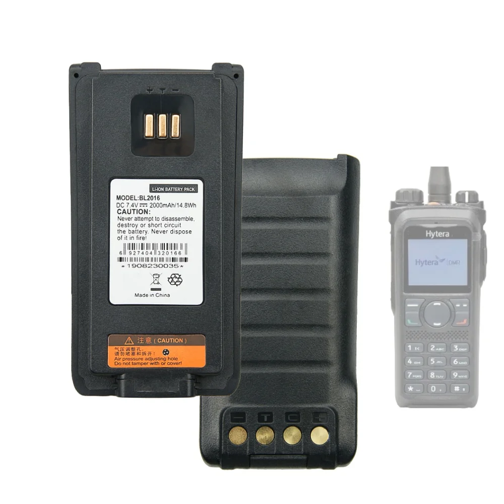 

HYT BL2016 7,4 В 2000 мАч Сменный литий-ионный аккумулятор для Hytera PD982 PD980 PD985 PD985U двусторонней радиосвязи подходит для аккумулятора BL3004