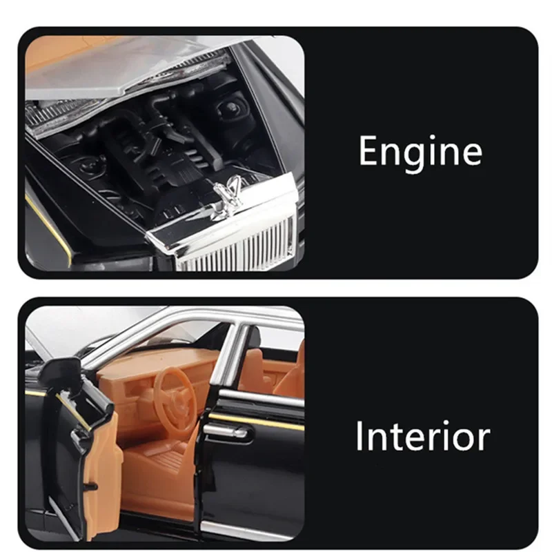 1:32 rolls royce cullinan liga modelo de carro diecasts veículos de brinquedo metal carro simulação som e luz brinquedos carro presente das crianças