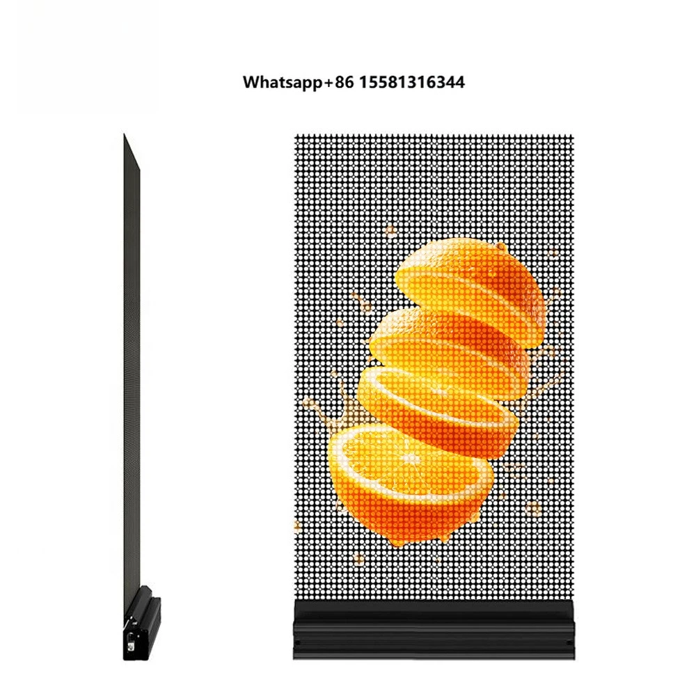 P10.42 LED Holographic Transparent Screen Mall Indoor Flexible Film Customizable Brightness Self-Service Digital Poster 2000cd