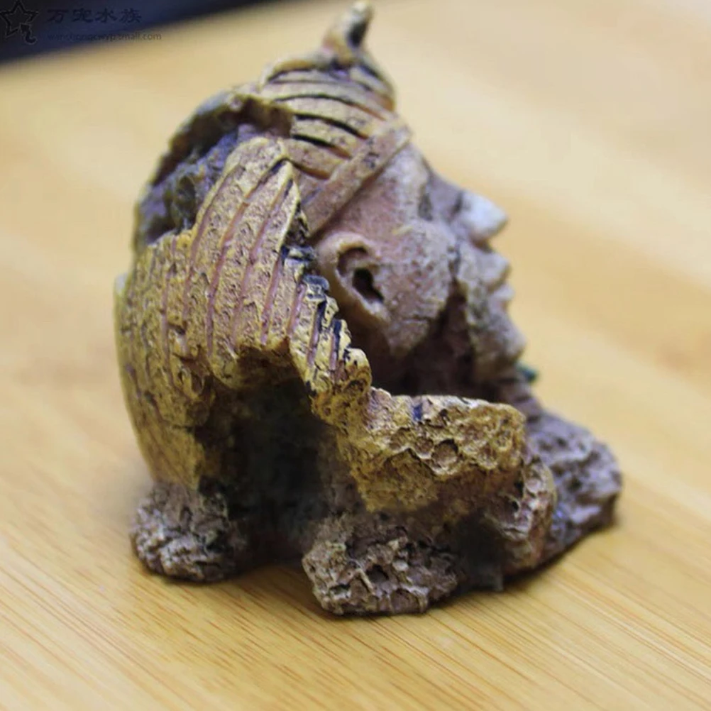 

Sphinx Aquarium Decor Resin Fish Tank Landscape Ornament Fade Proof Non Deform Style Craft for Tank Aquarium Ornament