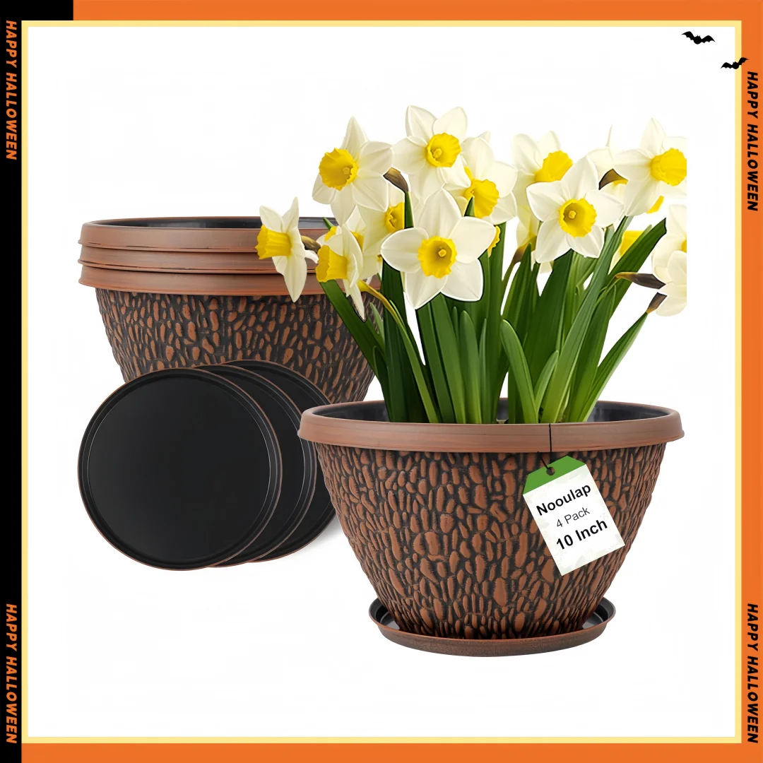 กระถางต้นไม้ขนาดเล็กน่ารักสำหรับไม้อวบน้ำ แพ็ค 5 ใบ สีขาว สำหรับปลูกในร่ม มีรูระบายน้ำ เหมาะสำหรับโต๊ะทำงานและตกแต่งบ้าน