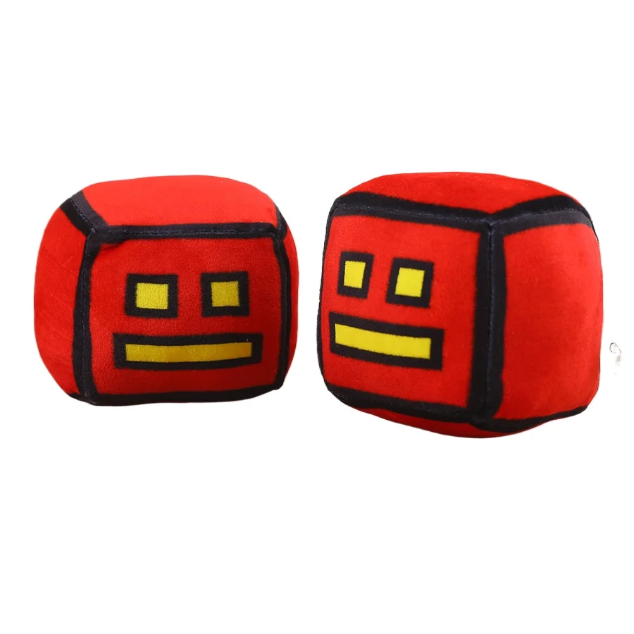 New geometry dash plush toy.Plush dolls are soft but not easily deformed.Room decoration.Holiday gifts birthday gift