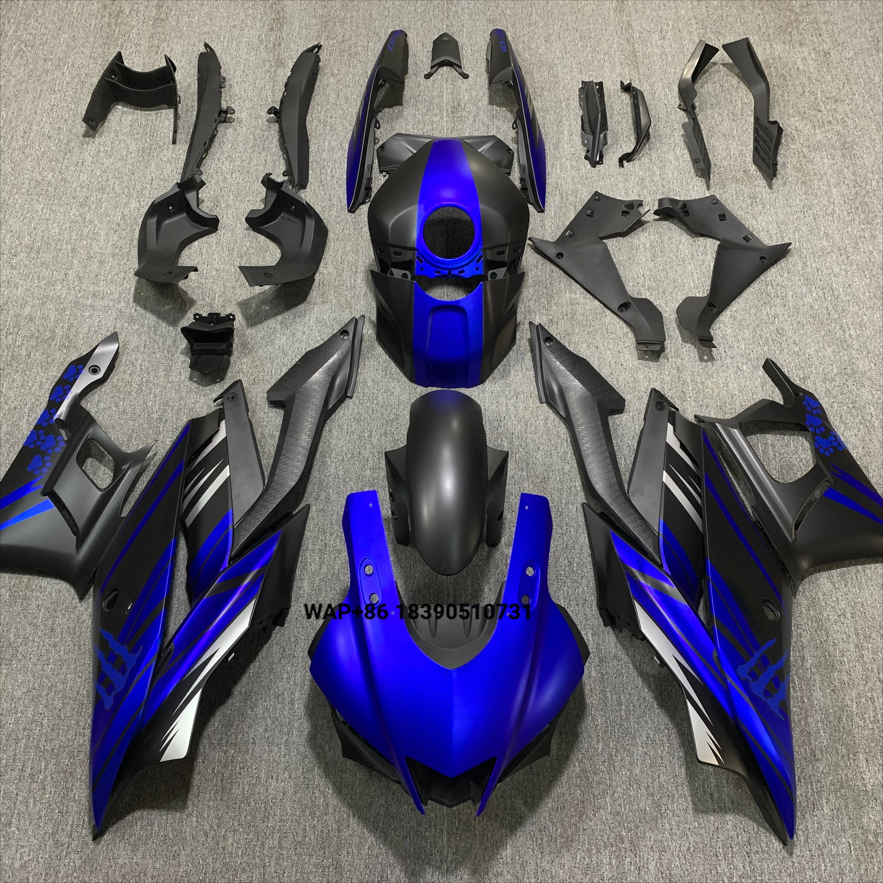 YUANZHOU 2019-2024 for R3 Motorcycle Upper Front Bodywork Kit with Fiberglass Fairing 1 Year Warranty