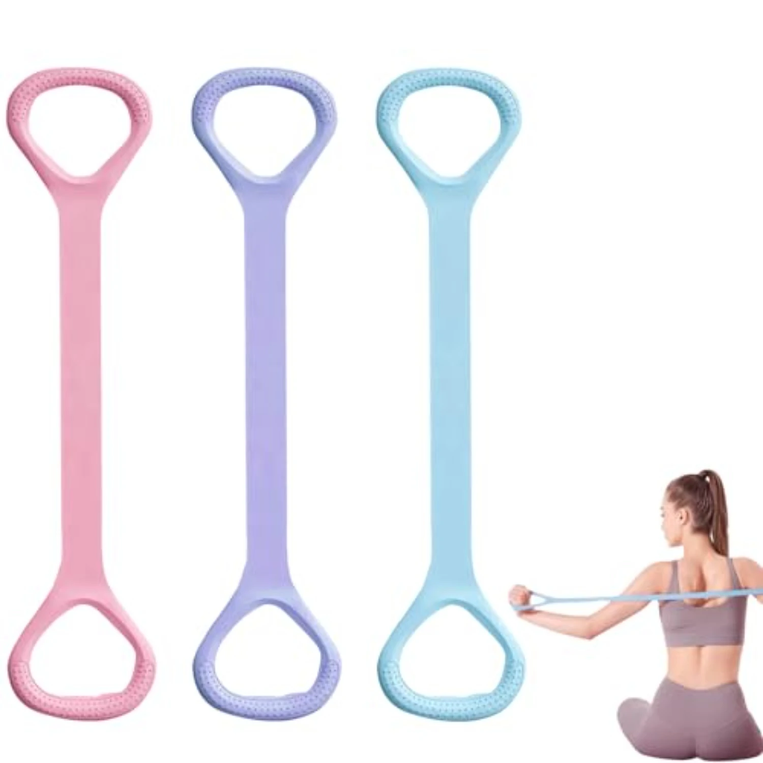 

Эспандеры для йоги, пилатеса и фитнеса. Эластичная растягивающаяся эспандер для рук, спины, плеч и тренировок на груди.