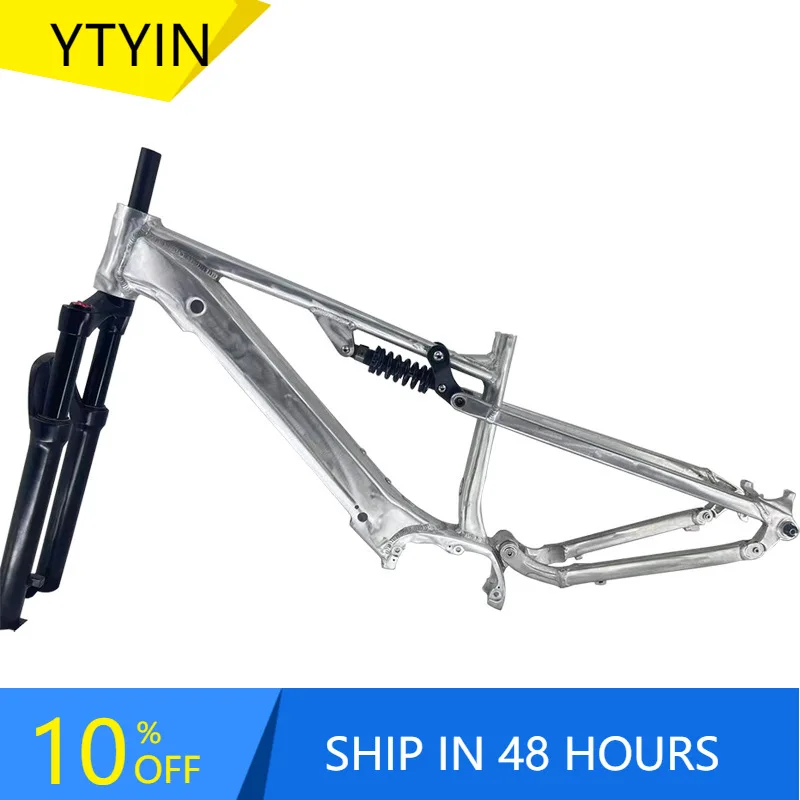 

YTYIN E Bike Aluminum Alloy Electric Power Mountain Bike Frame Hard Tail Soft Tail Frame Accept Various Customization Bike Frame