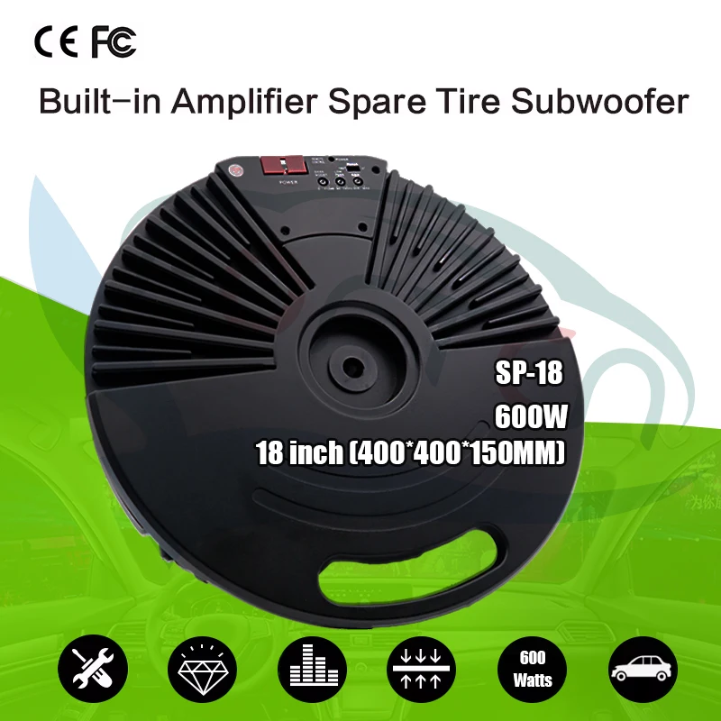 Automotive external electronics spare tire subwoofer professional o amplifier