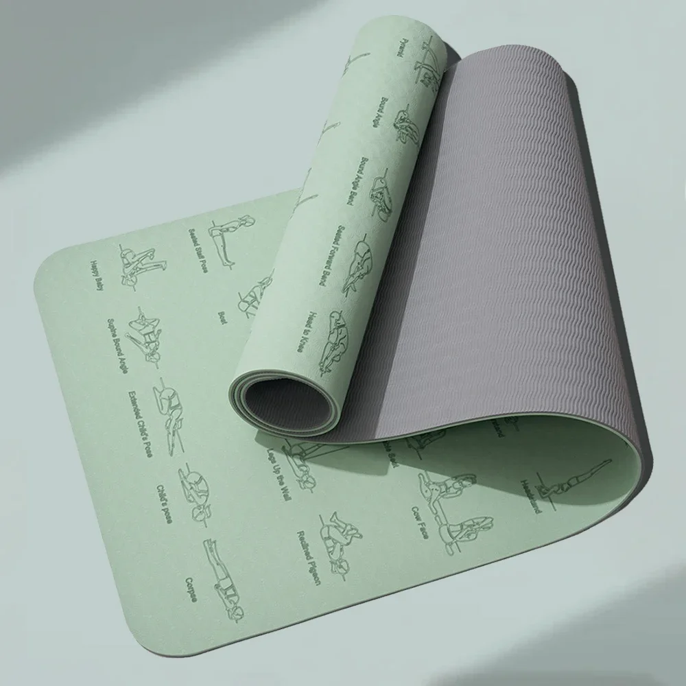 Estera antideslizante de Yoga Dikke de 6mm, manta de movimiento ambiental para Pilates Gymnastiek, estera de Yoga profesional para mujer, aparato de Fitness