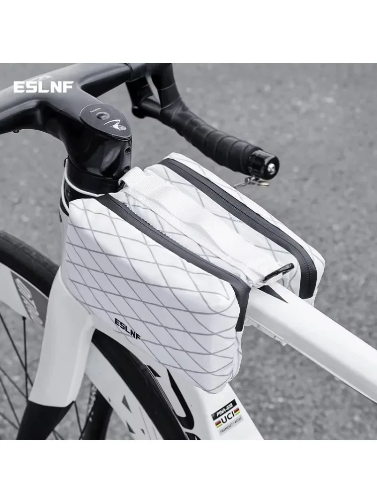 AliExpress ESLNF Large Capacity Bike Bag Top Tube Saddlebags with Floating Installation Method Cycling Bicycle Accessories