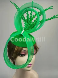 Ladies Royal Ascot Chapeau Cap Wedding Fascinator Hat Headpiece Women Church Party Pillbox With Headband Bride Party Fascinators