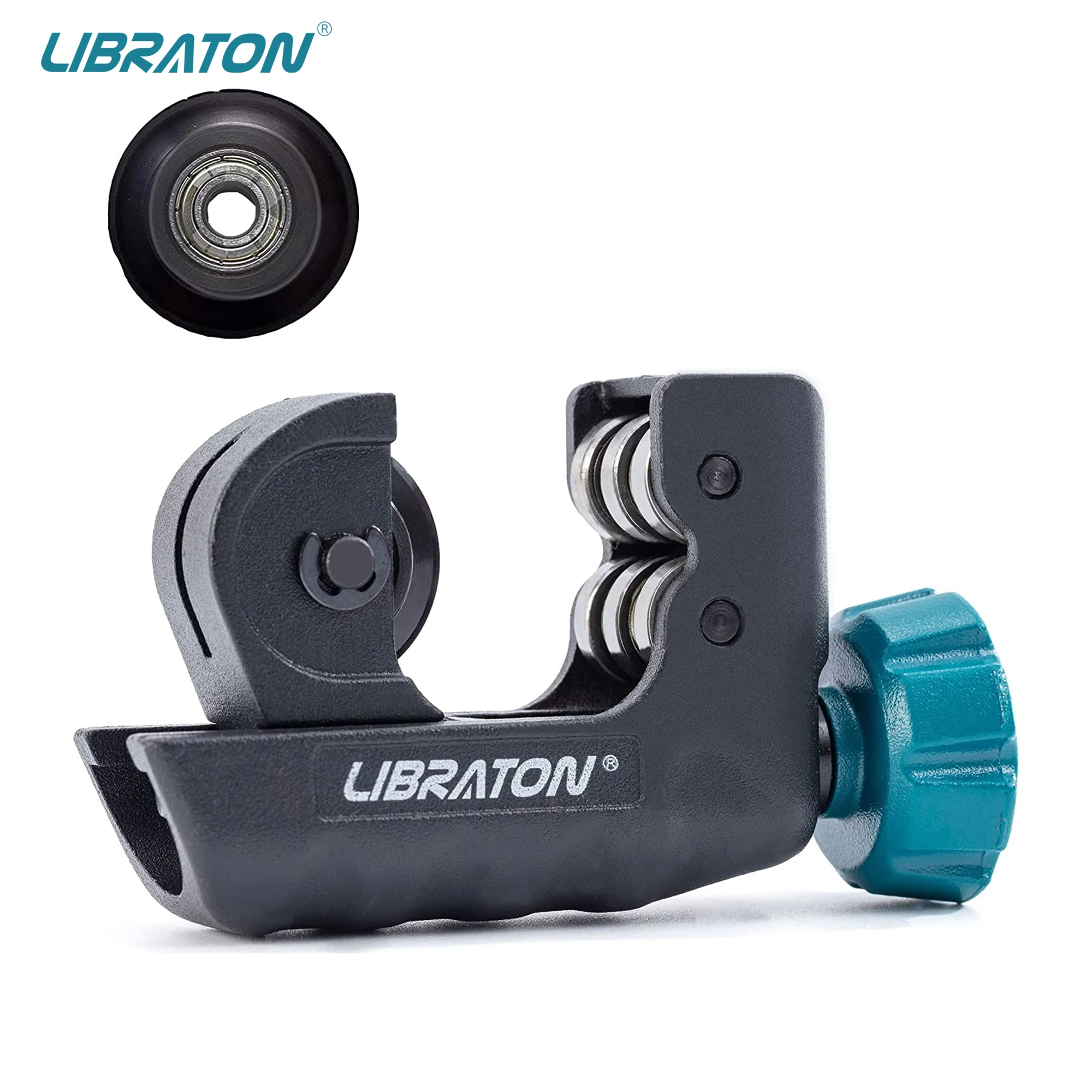 LIBRATON Mini Copper Tube Cutter 4mm to 28mm with Replacement Blade for Cutting Aluminum Thin Stainless Steel Pipe 