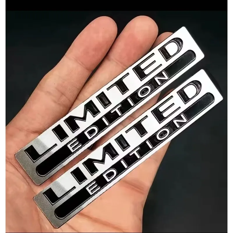 

Metal Limited Edition 3D Car Body Badge Sticker Trunk Fender Emblem Decal for Car Motorcycle Bike Universal 3M Adhesive Chrome